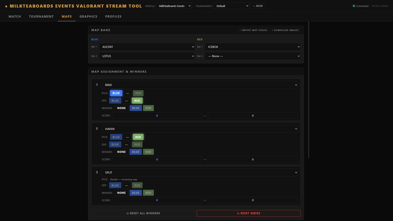Valorant tool control panel